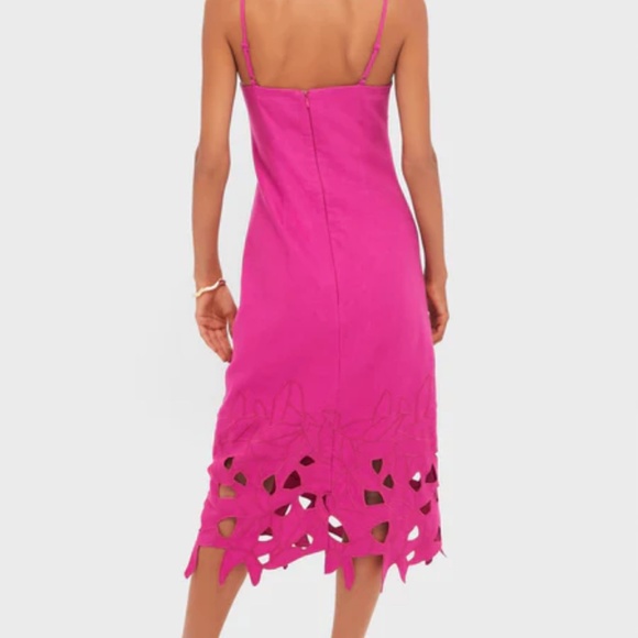 Fuchsia Linen Somerset Maxi Dress - Picture 2 of 5
